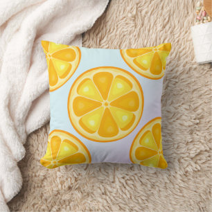 TROPISCHE Zitrusfrüchte SOMMERFRÜCHTE Orangenlemon Kissen