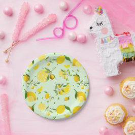 TROPISCHE Zitrusfrüchte SOMMERFRÜCHTE Orangenlemon Pappteller