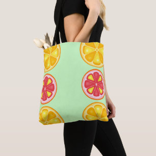 TROPISCHE Zitrusfrüchte SOMMERFRÜCHTE Orangenlemon Tasche