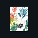 Tropische Zusammensetzung Leinwanddruck<br><div class="desc">Tropische Komposition I von Jennifer Goldberger. Dieses tropische Kunstdesign besticht durch hübsche Blätter mit Blumennoten. | 163736FN</div>
