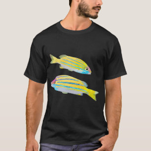 Tropische Zwillinge Fisch Kunst T-Shirt