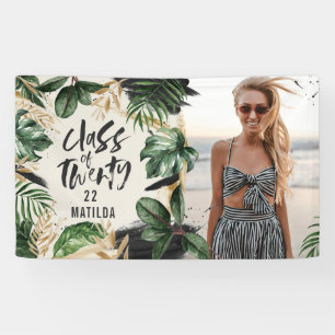 Tropischer Abschluss der modernen botanischen Tass Banner