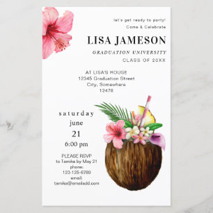 Tropischer Abschluss für Kokosnuss V2