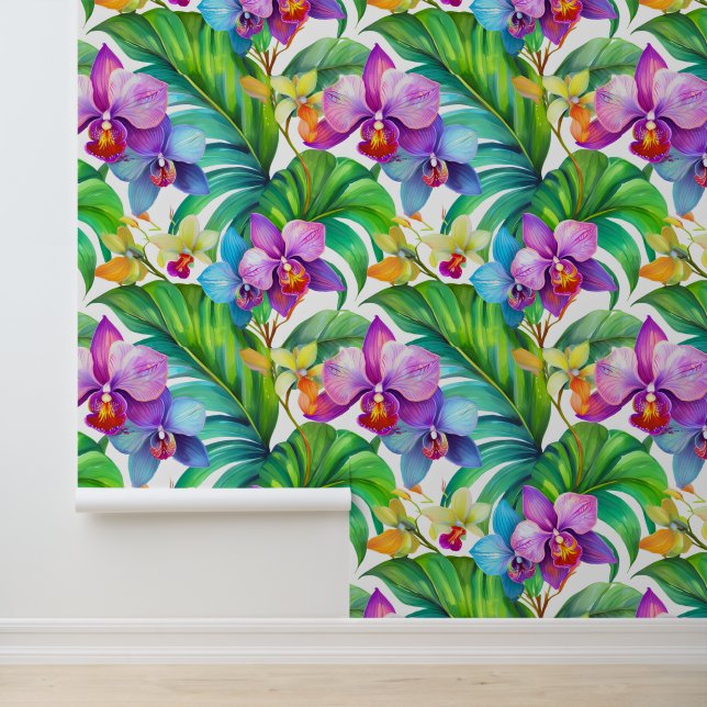 Tropischer Aloha-Druck Tapete (Anwendung)