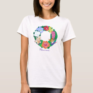 Tropischer Aloha Kranz T-Shirt
