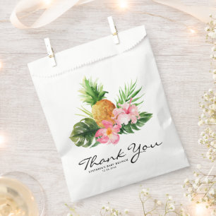 Tropischer Ananas Sommer Baby Brunch Dankeschön Geschenktütchen