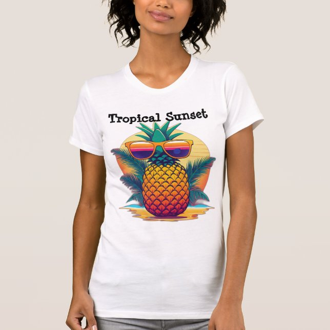 Tropischer Ananas-T - Shirt (Vorderseite)