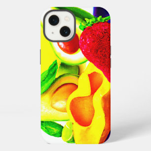 Tropischer Avocado, Erdbeere und Mango. Jetzt kauf iPhone Hülle