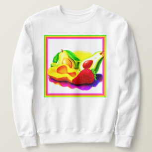 Tropischer Avocado, Erdbeere und Mango. Jetzt kauf Sweatshirt