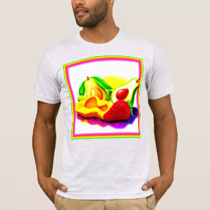 Tropischer Avocado, Erdbeere und Mango. Jetzt kauf T-Shirt