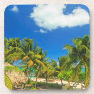 Tropischer Badeort, Belize Untersetzer