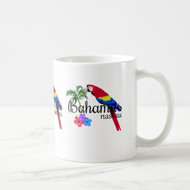 Tropischer Bestimmungsort Nassaus Bahamas Kaffeetasse (Rechts)