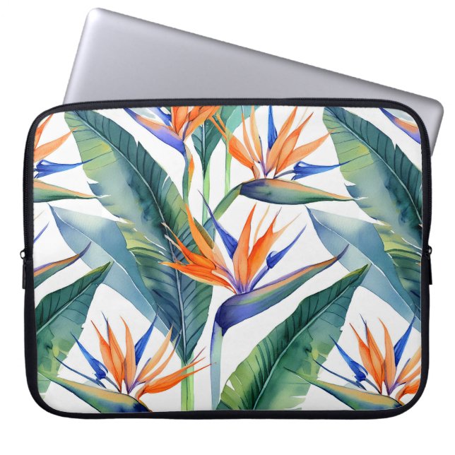 Tropischer Bird des Paradieses Laptopschutzhülle (Vorderseite)