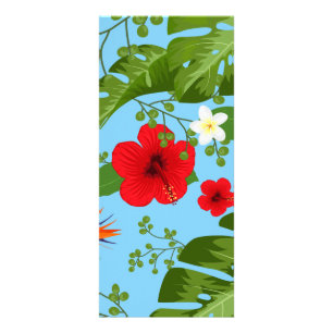 Tropischer Blumenhintergrund 12 Werbekarte
