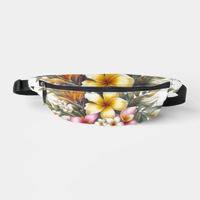 Tropischer botanischer Hawaiianischer Themenzubehö Bauchtasche (Vorderseite)
