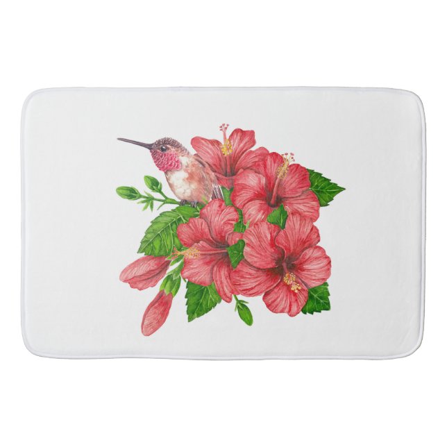 Tropischer Bouquet Badematte (Vorderseite)