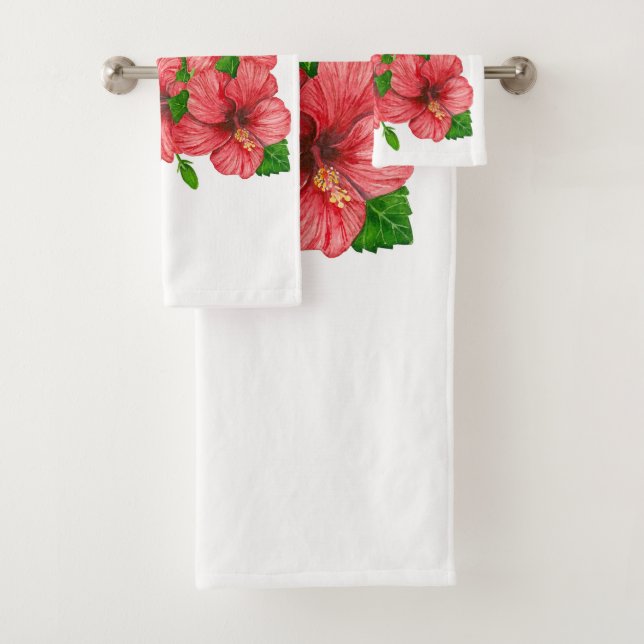 Tropischer Bouquet Badhandtuch Set (Insitu)