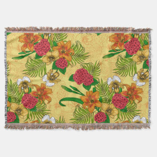 Tropischer Bouquet Decke