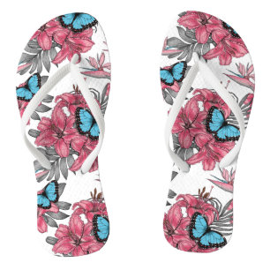 Tropischer Bouquet Flip Flops