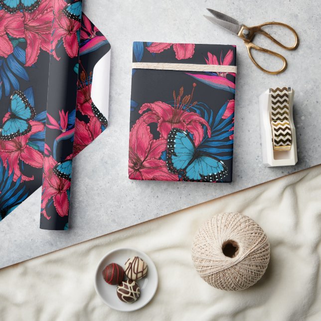 Tropischer Bouquet Geschenkpapier (Basteln)