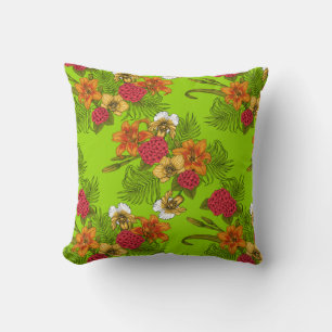 Tropischer Bouquet Kissen