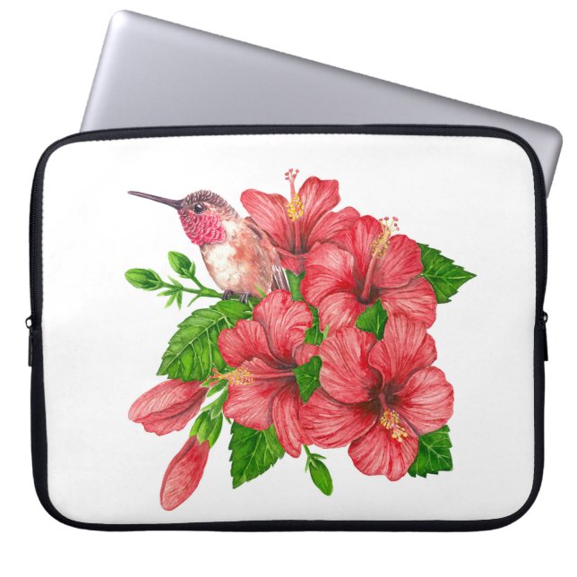 Tropischer Bouquet Laptopschutzhülle (Vorderseite)