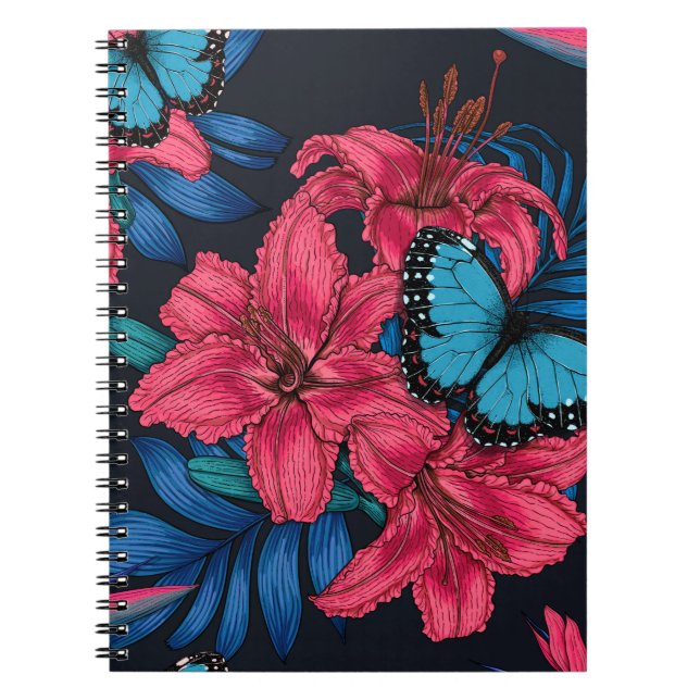 Tropischer Bouquet Notizblock (Vorderseite)