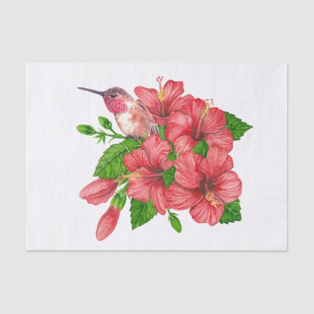 Tropischer Bouquet Seidenpapier (Vorderseite)