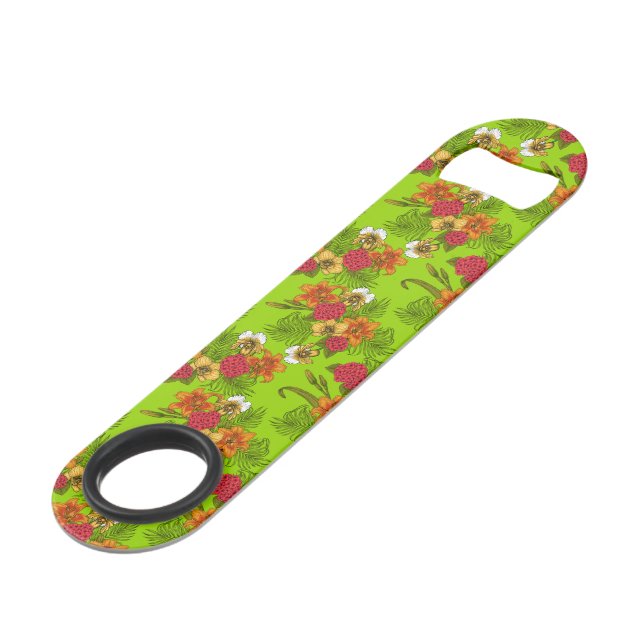 Tropischer Bouquet Speed Flaschenöffner (Vorderseite Schrägansicht)