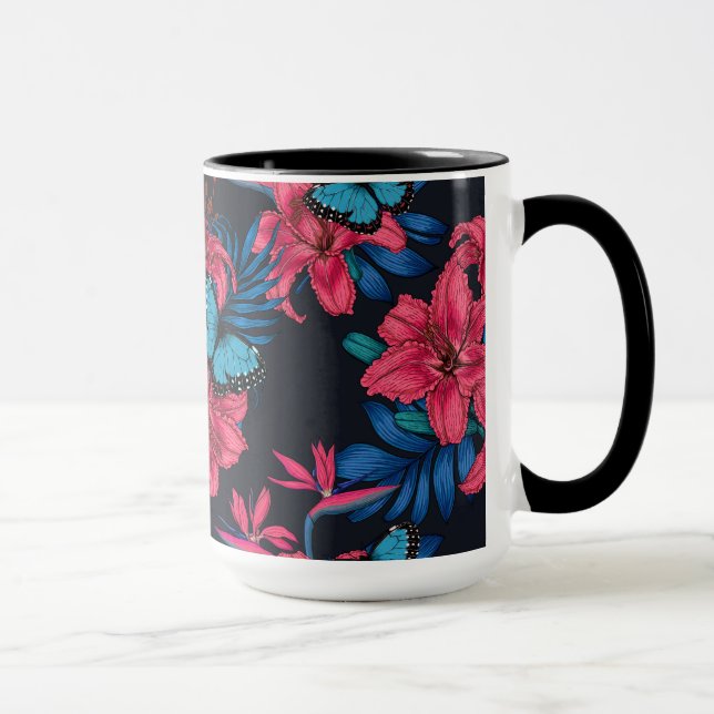 Tropischer Bouquet Tasse (Rechts)
