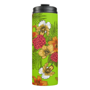 Tropischer Bouquet Thermosbecher