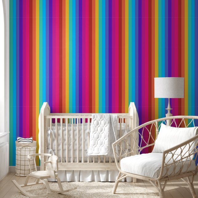 Tropischer Candy Strip PS Vertikal Tapete (Kinder)