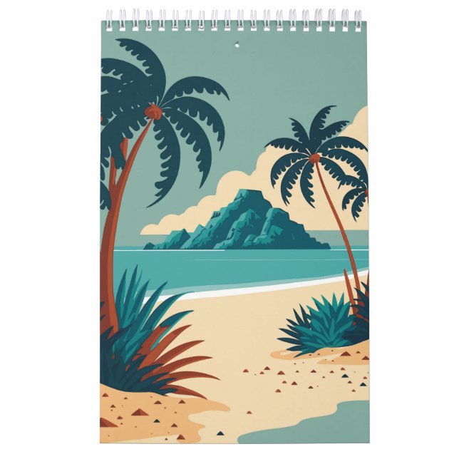 Tropischer Cartoon Kalender (Titelbild)