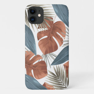 Tropischer Chic Bronze Aquamarin Modernes Muster Case-Mate iPhone Hülle