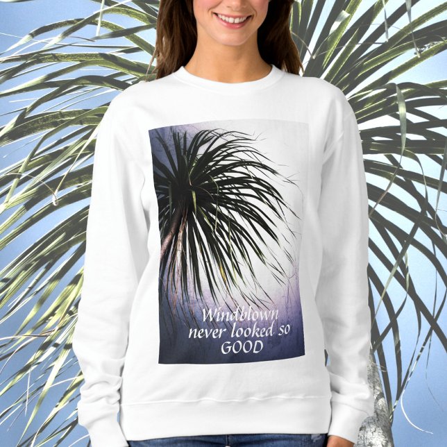 Tropischer Chic-T - Shirt von Windblown Palm Tree (Von Creator hochgeladen)
