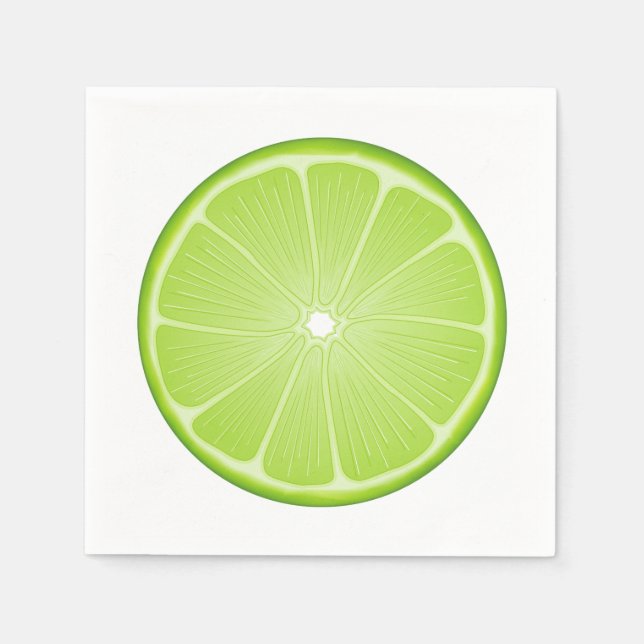 Tropischer Citrus Limon Serviette (Vorderseite)