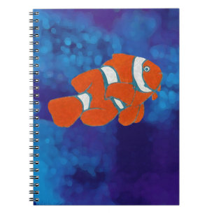 Tropischer Clownfisch aus Salzwasser Notizblock