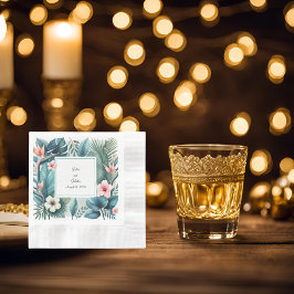 Tropischer Cocktail Serviette