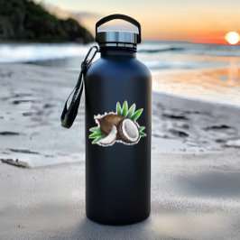Tropischer Coconut-Die Sticker | Kokoskleber