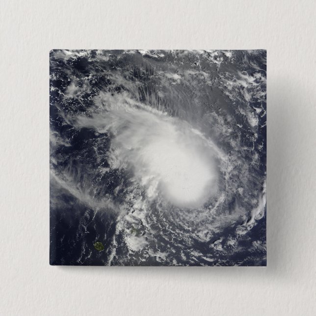 Tropischer Cyclone Gael nähert sich Madagaskar Button (Vorderseite)