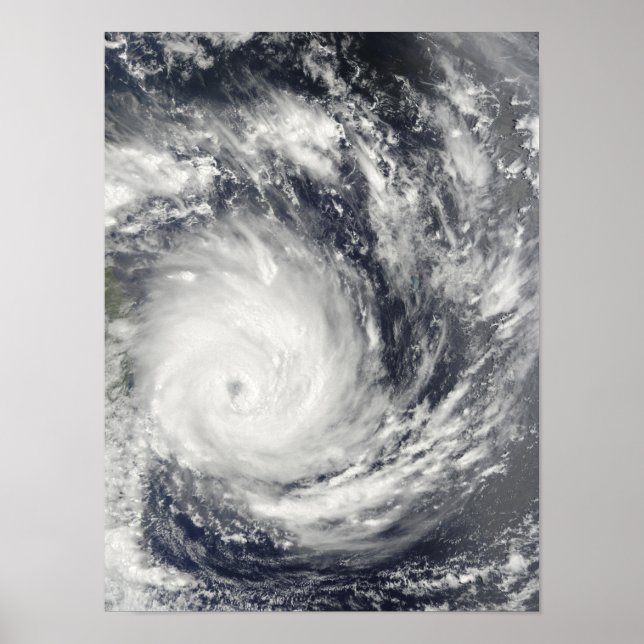 Tropischer Cyclone Gael von Madagaskar Poster (Vorne)