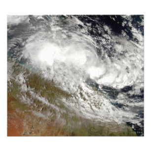Tropischer Cyclone Olga über Nordostasien Fotodruck