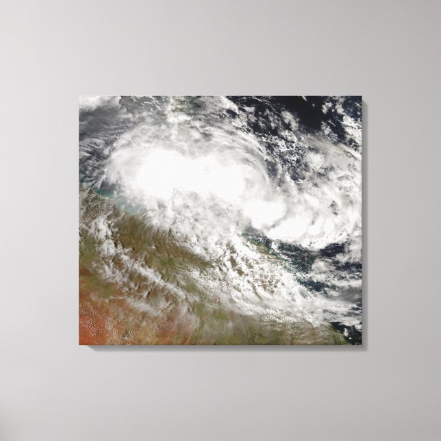 Tropischer Cyclone Olga über Nordostasien Leinwanddruck (Vorderseite)
