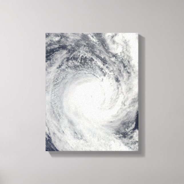 Tropischer Cyclone Oli vor der Küste von Tahiti Leinwanddruck (Vorderseite)