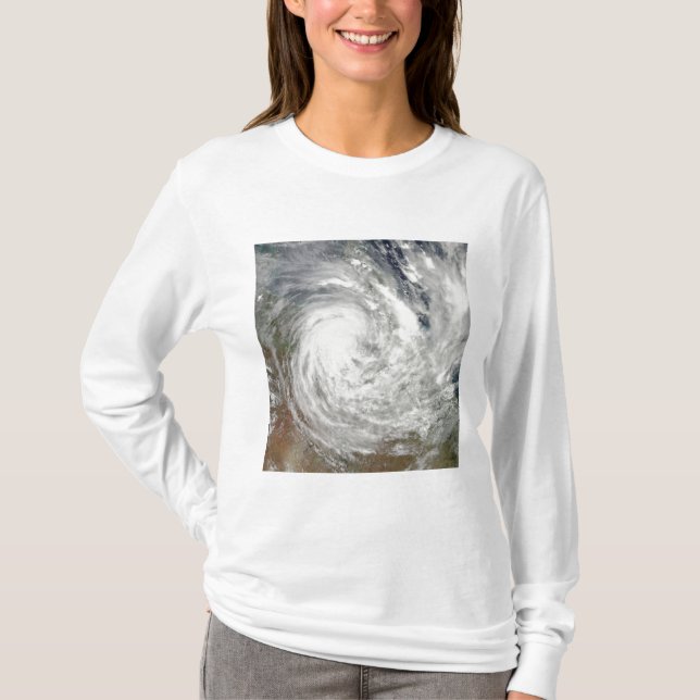 Tropischer Cyclone Yasi über Australien 2 T-Shirt (Vorderseite)