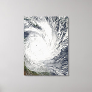 Tropischer Cyclone Yasi über Australien Leinwanddruck