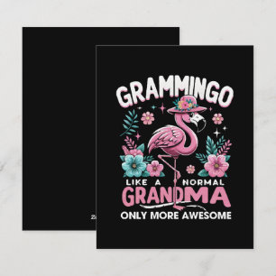 Tropischer Dämmerungsflamingo Feiertagskarte