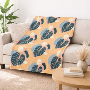 Tropischer Druck Cozy Fleecedecke