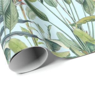 Tropischer Dschungel Bananenbaum Strelitzia  Geschenkpapier