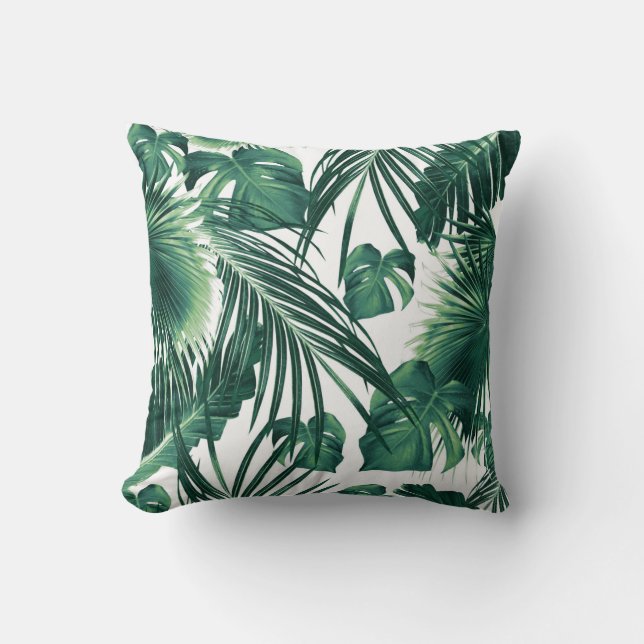 Tropischer Dschungel Blätter Traum #7 #tropical Kissen (Vorderseite)